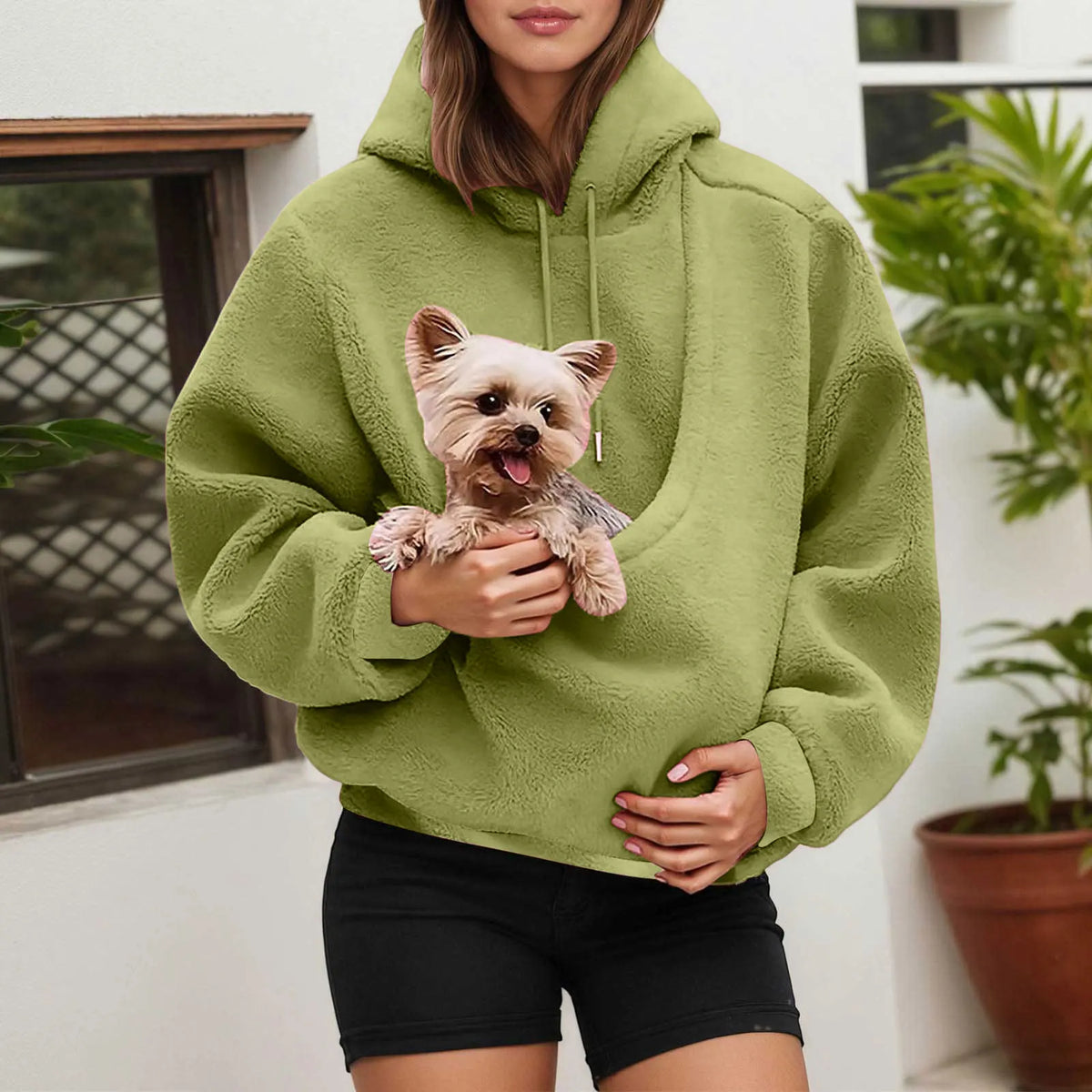 Cat Lovers Hoodie with Kangaroo Pet Carrier Pocket