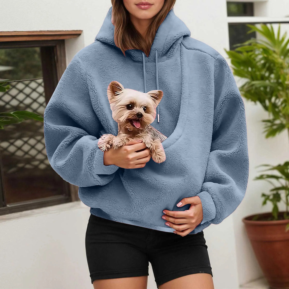Cat Lovers Hoodie with Kangaroo Pet Carrier Pocket