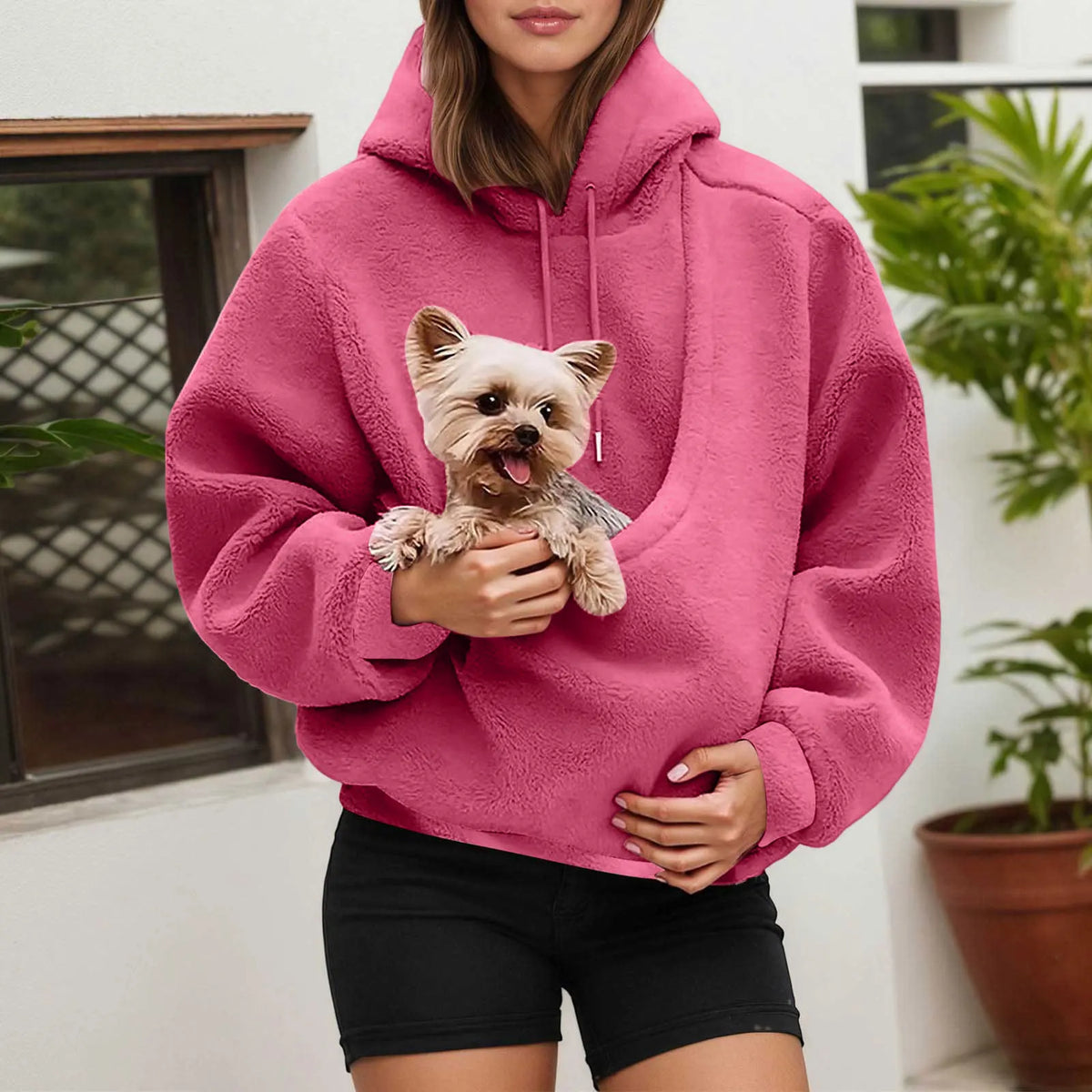 Cat Lovers Hoodie with Kangaroo Pet Carrier Pocket