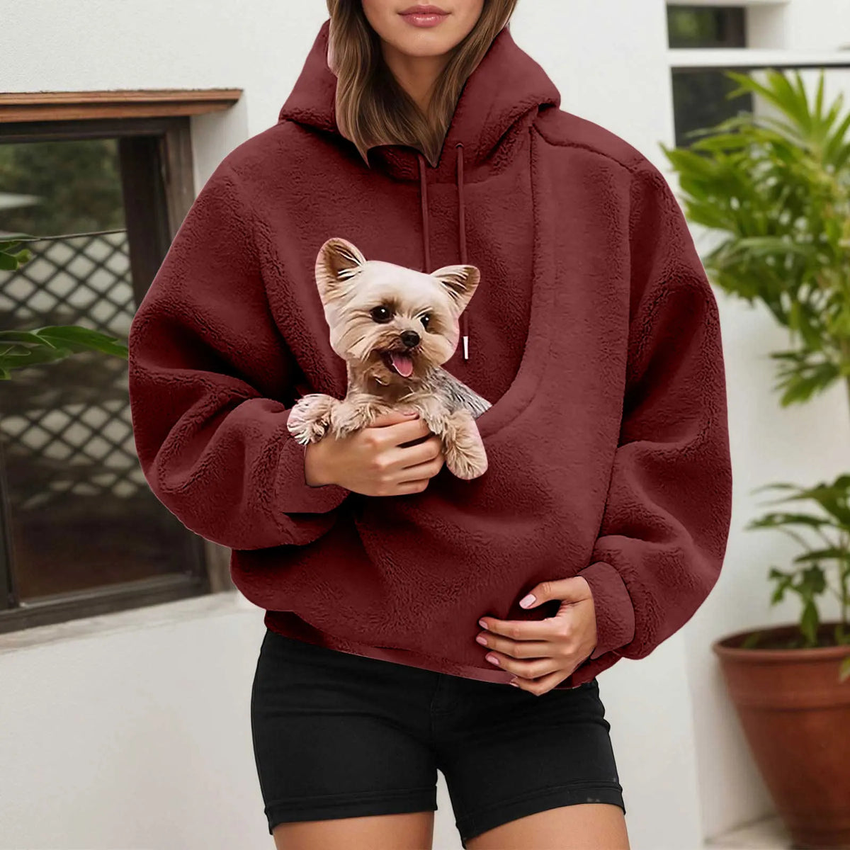 Cat Lovers Hoodie with Kangaroo Pet Carrier Pocket