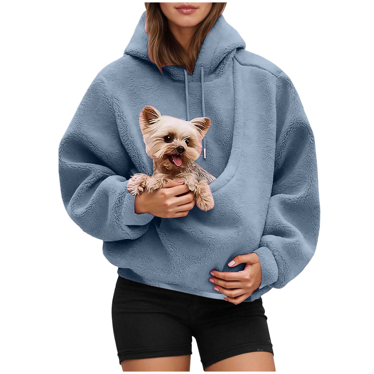 Cat Lovers Hoodie with Kangaroo Pet Carrier Pocket