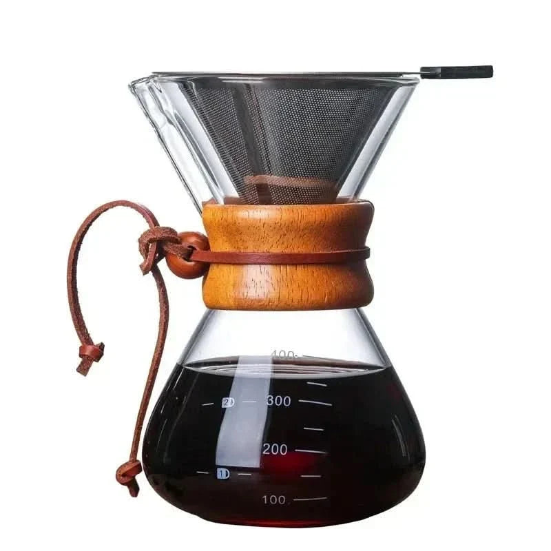 Chemex Coffee Pot with Hario V60 Dripper Set – Precision Brewing with Style
