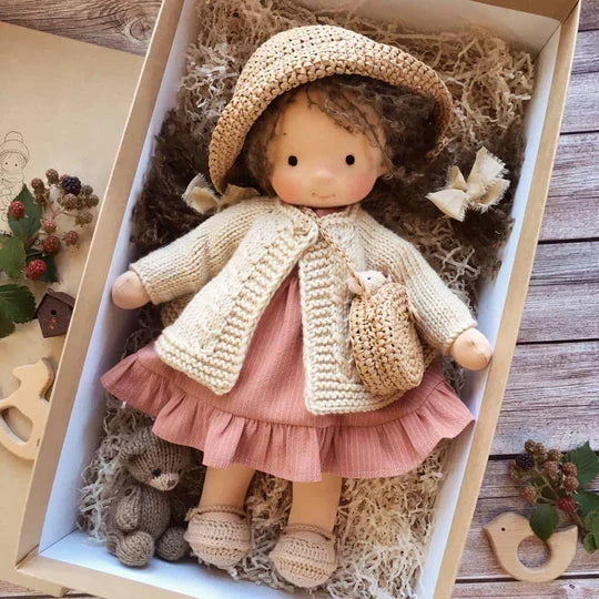 Children's Handmade Waldorf Doll – Soft, Natural & Durable Playmate