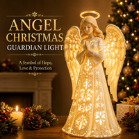 Christmas Angel Light with Warm Golden Glow