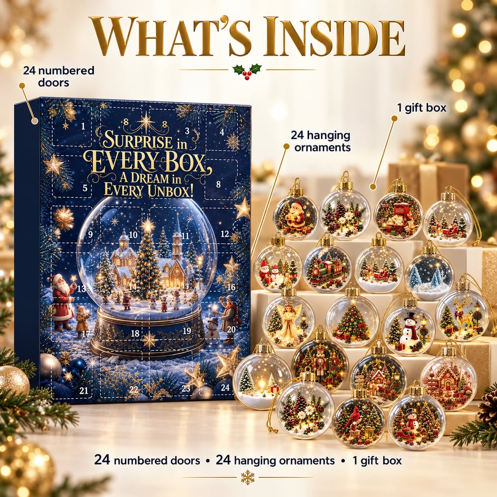 Christmas Baubles Advent Calendar 2026 – 24 Days Filled with Holiday Surprises