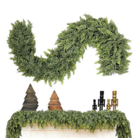 Green Cypress Garland for Winter Holiday Decor