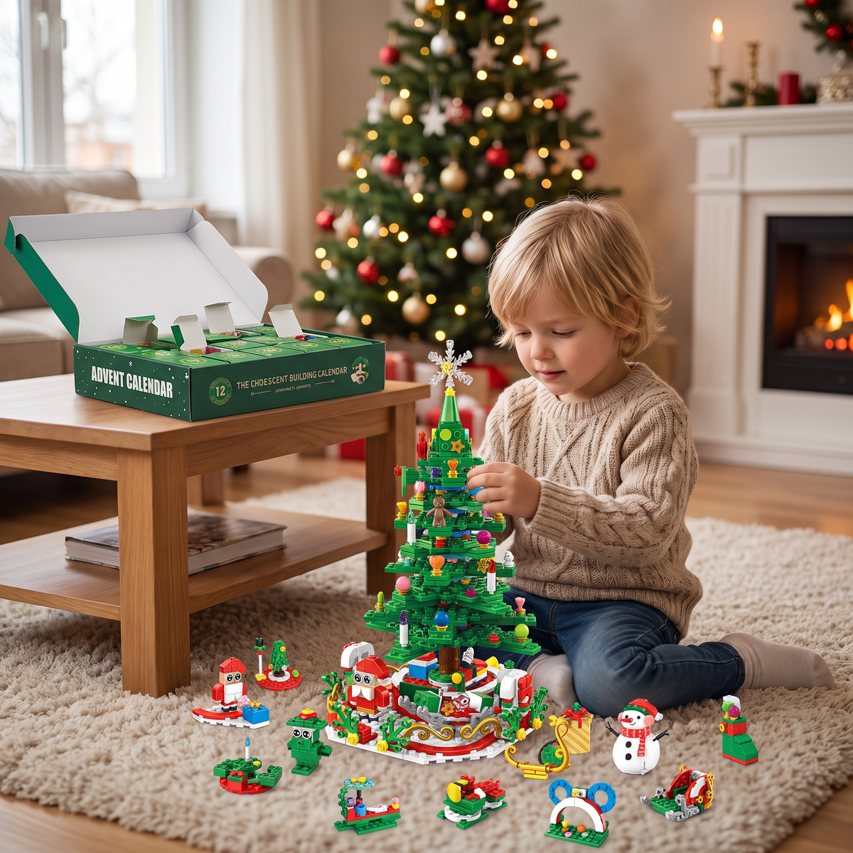 Christmas Tree Building Block Advent Calendar – 24 Days Filled with Building Joy