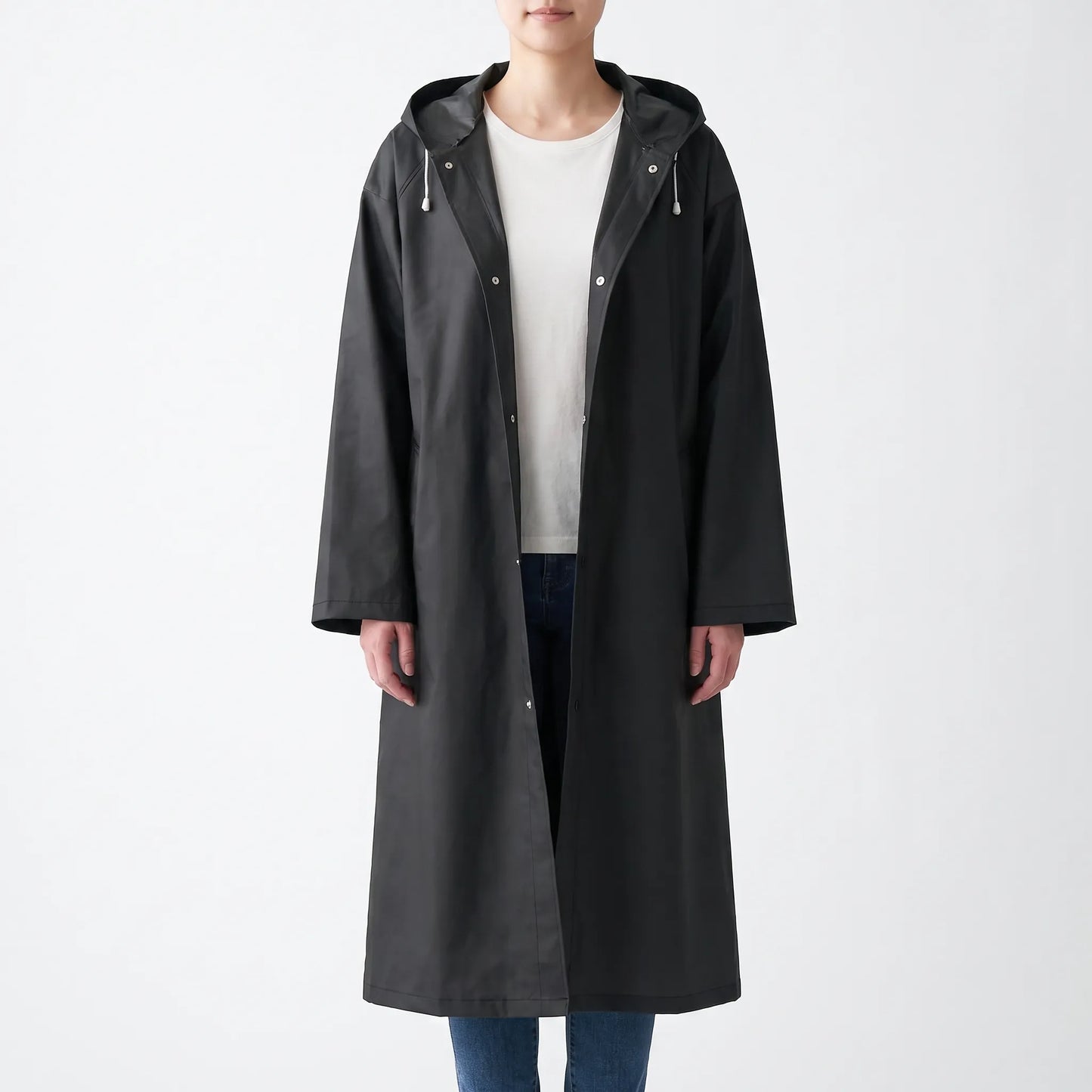 Clear Hooded Raincoat