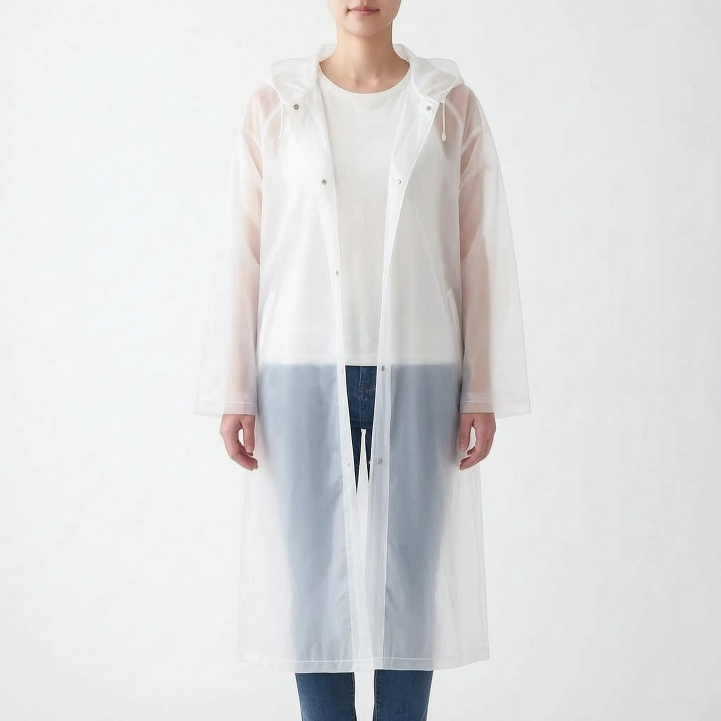 Clear Hooded Raincoat