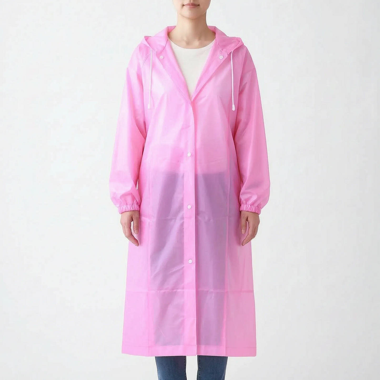 Clear Hooded Raincoat