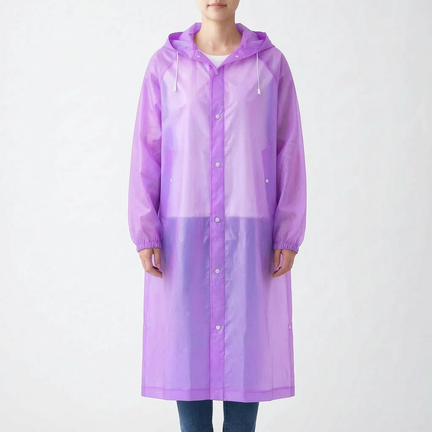 Clear Hooded Raincoat