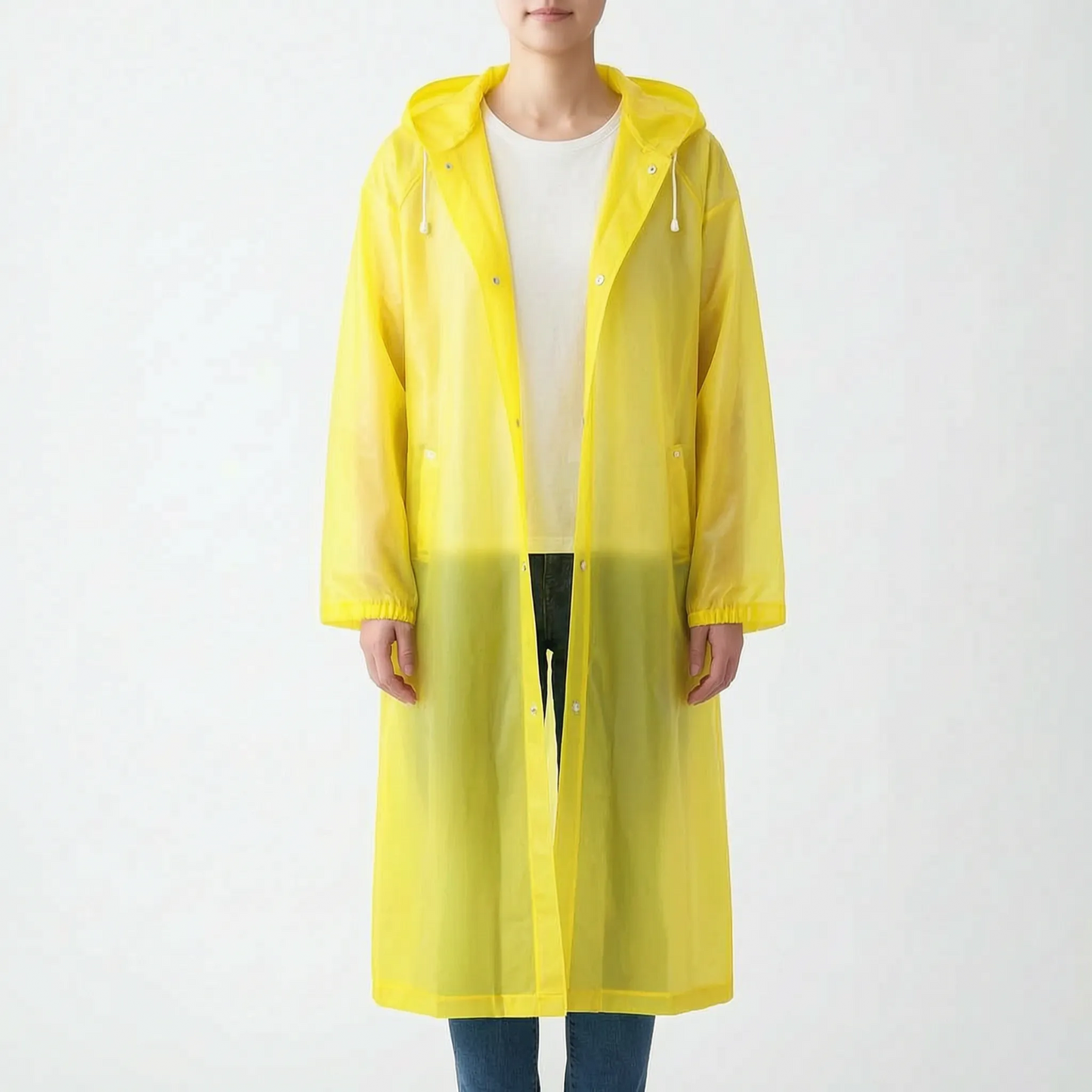 Clear Hooded Raincoat