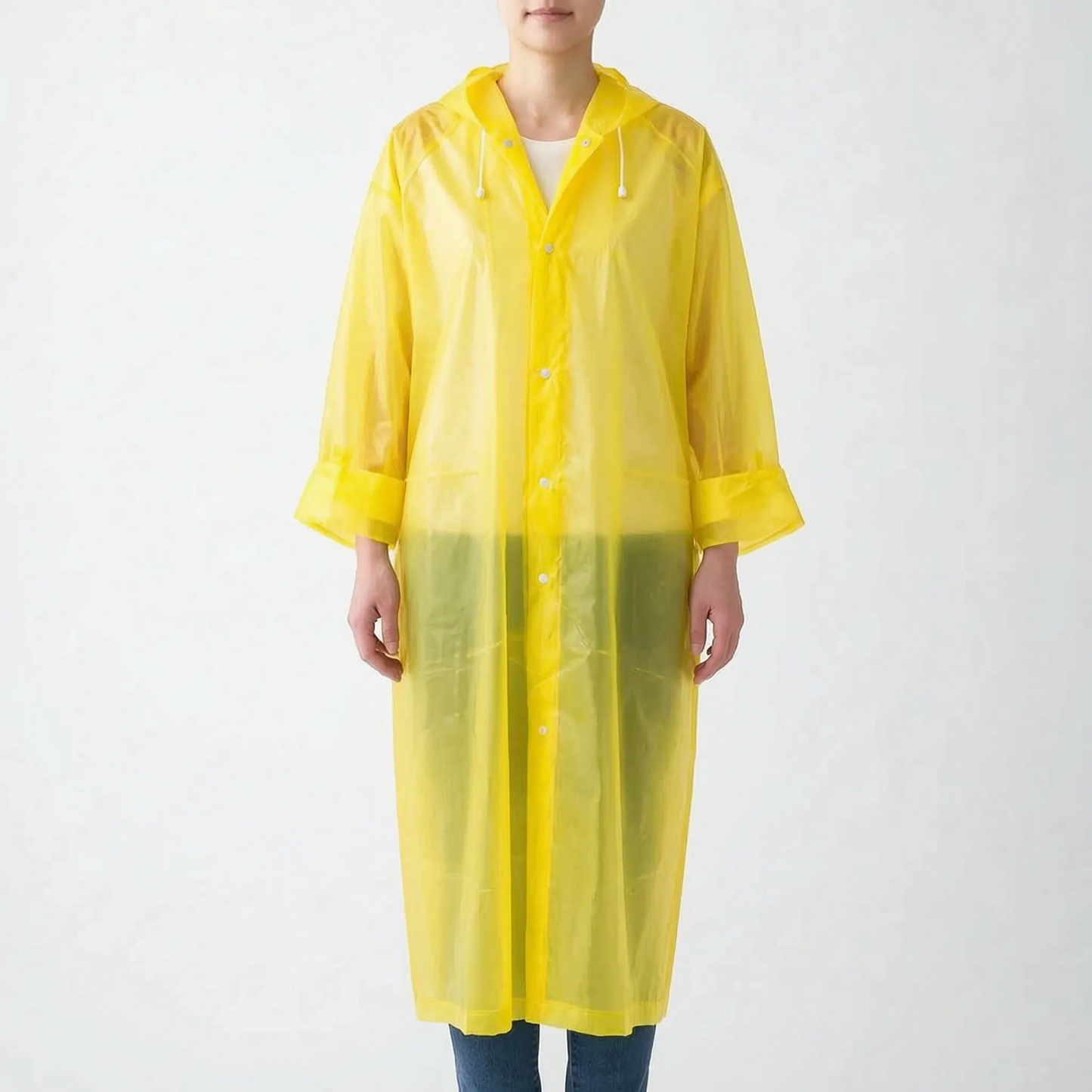 Clear Hooded Raincoat