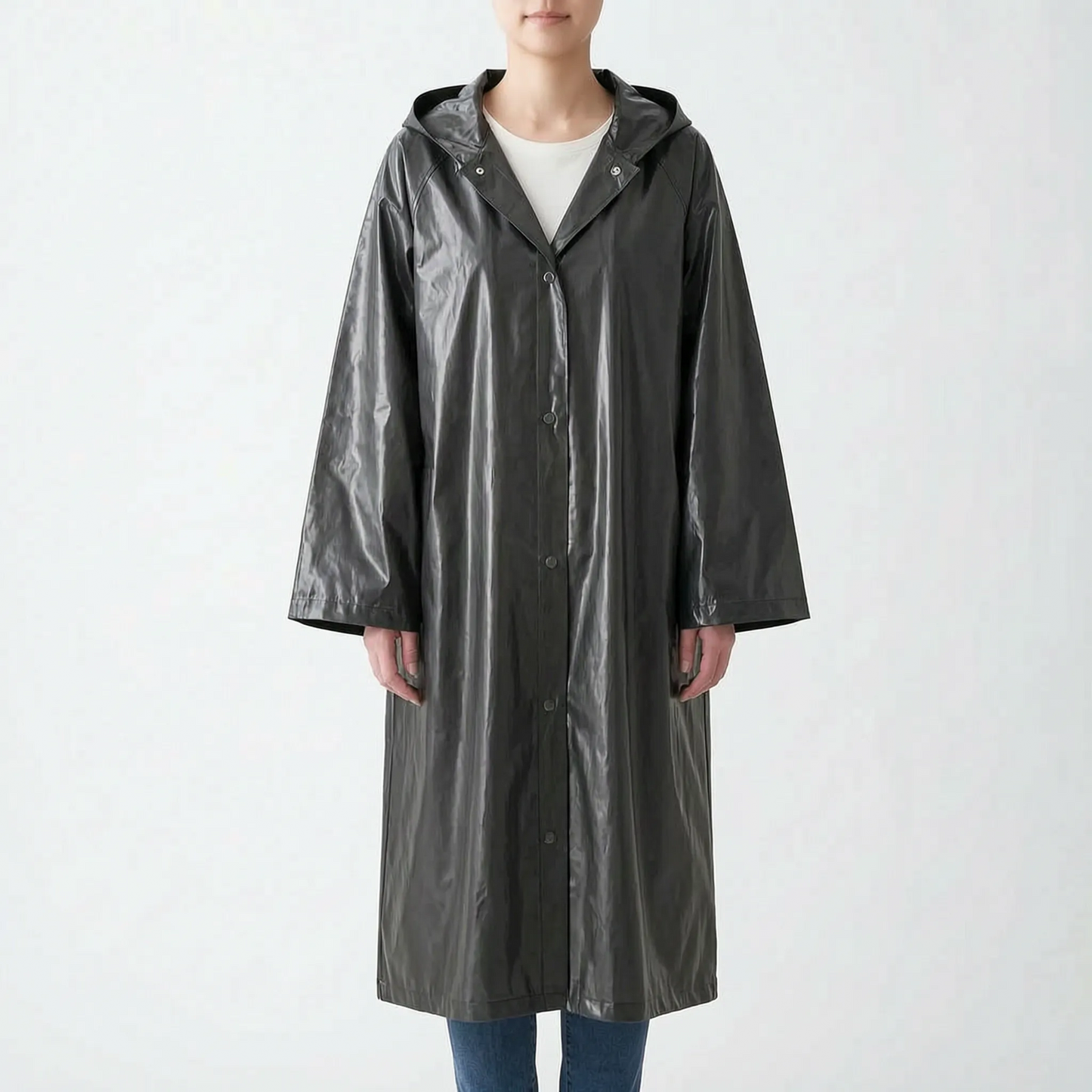 Clear Hooded Raincoat