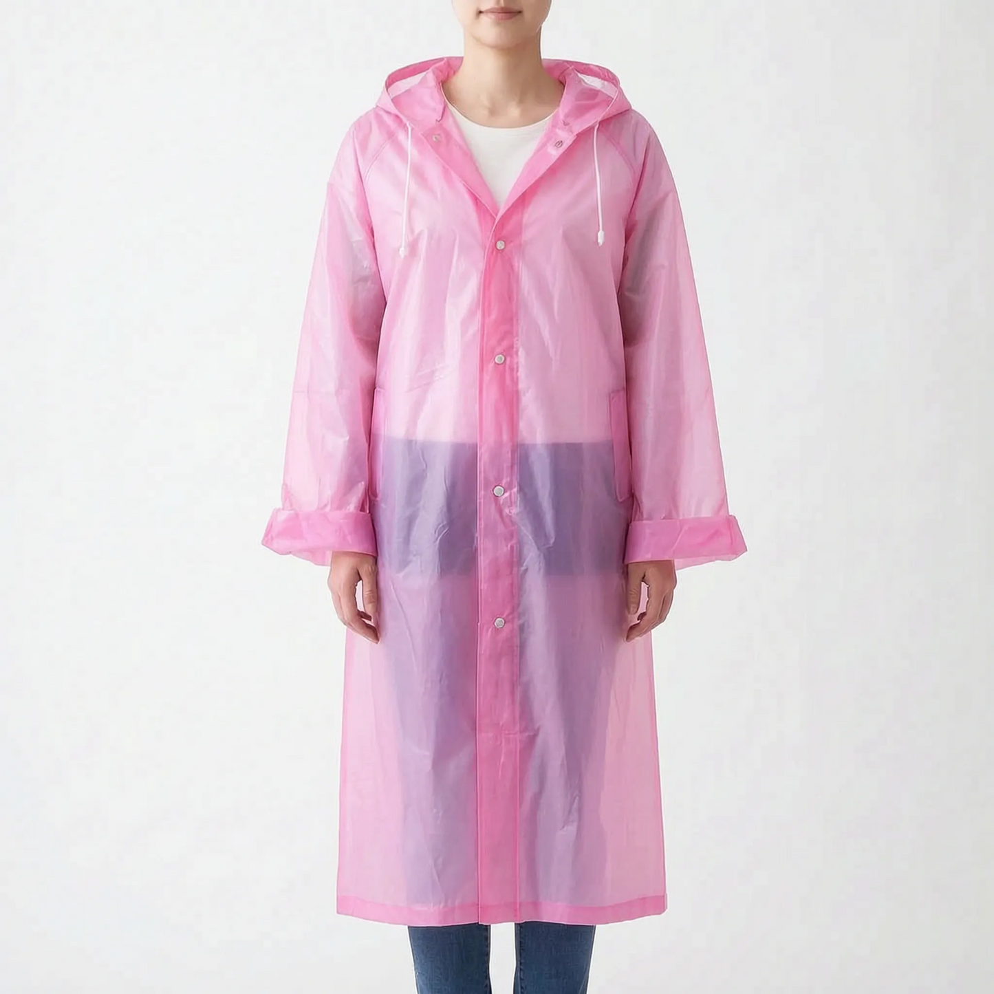 Clear Hooded Raincoat