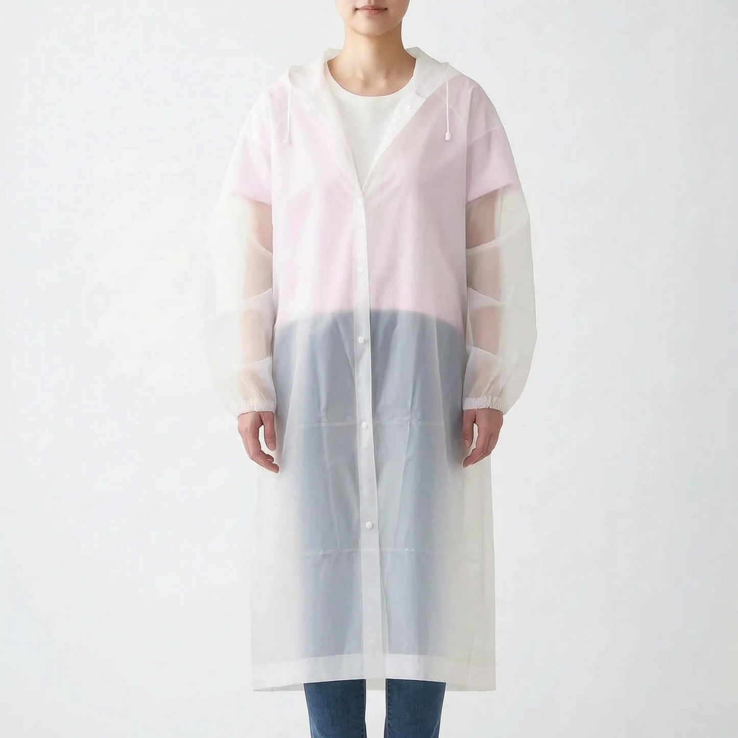 Clear Hooded Raincoat