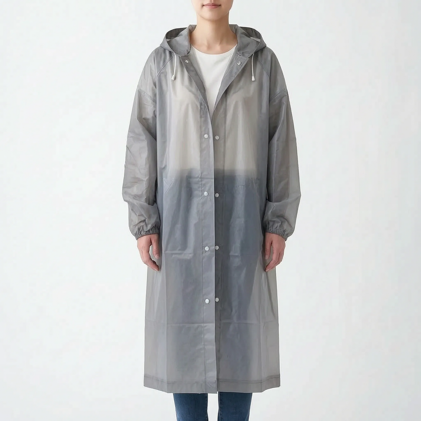 Clear Hooded Raincoat
