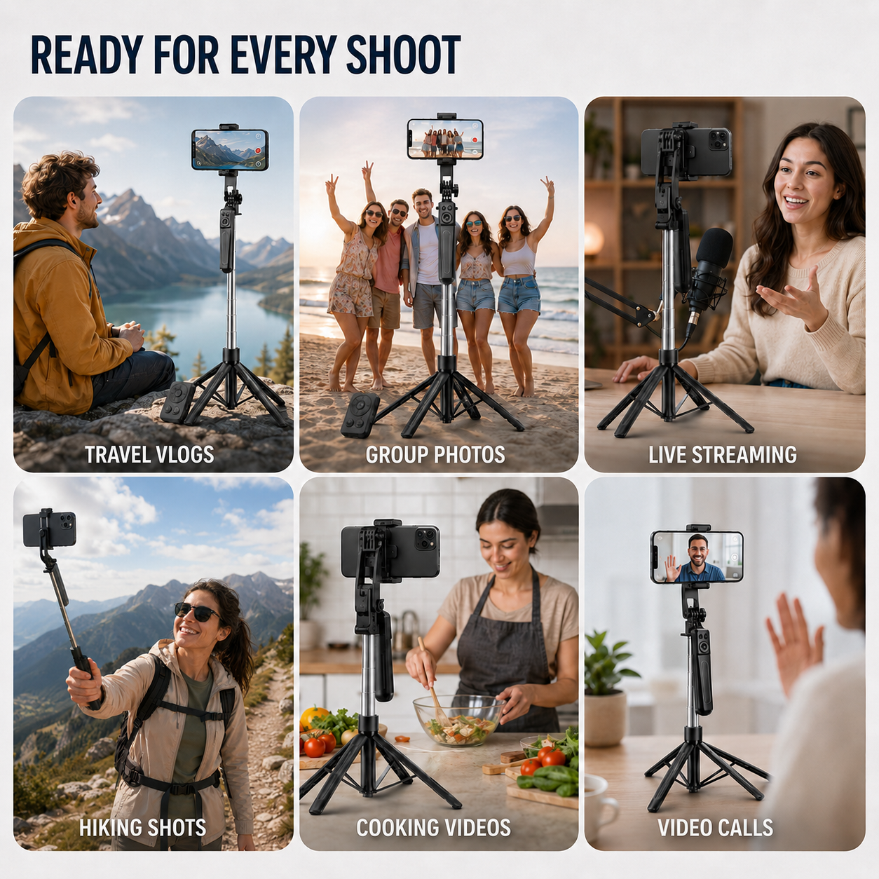 Collapsible Stainless Steel Tripod