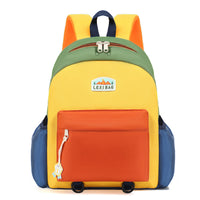 Colorful Multi-Compartment School Backpack