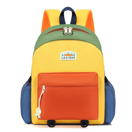 Colorful Multi-Compartment School Backpack