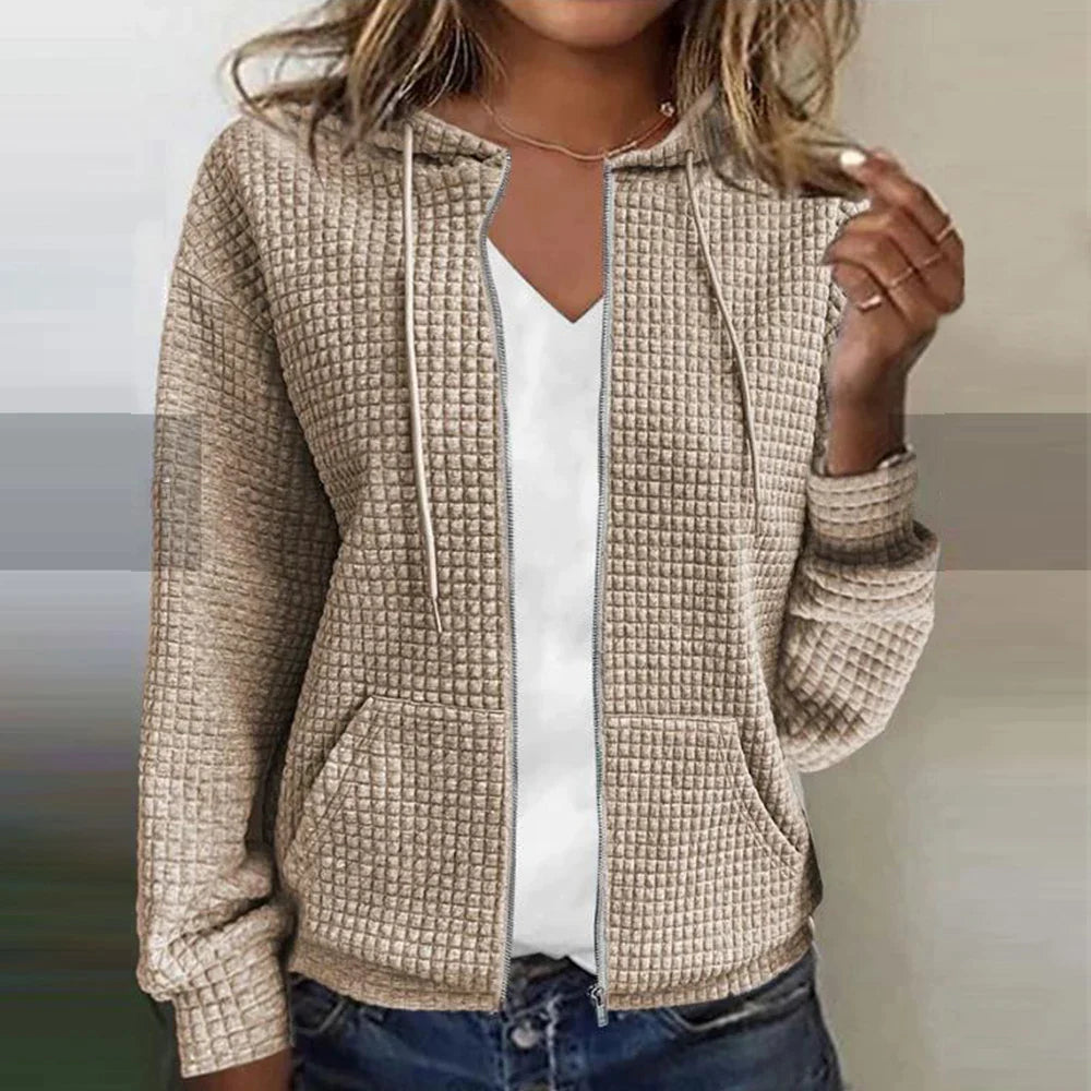 Comfortable Women's Plaid Pattern Jacket