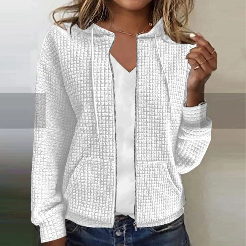 Comfortable Women's Plaid Pattern Jacket