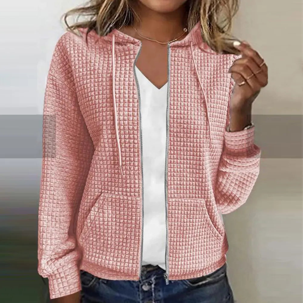 Comfortable Women's Plaid Pattern Jacket