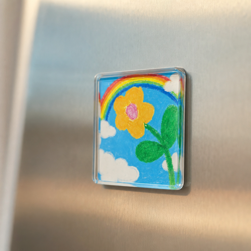 Custom Kids' Drawing Acrylic Fridge Magnets