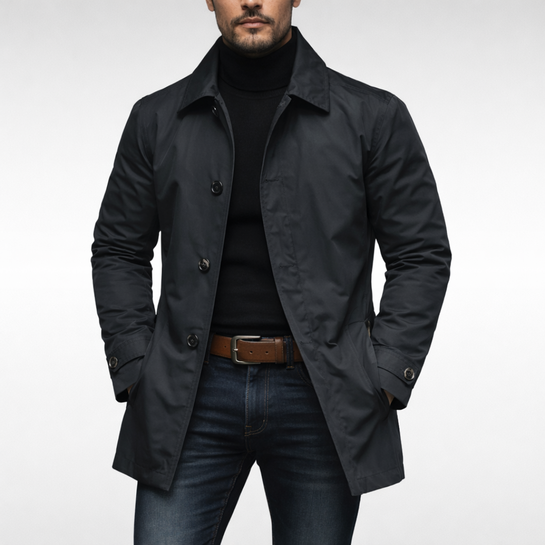 Image of Earl | Men's Mid Length Car Coat