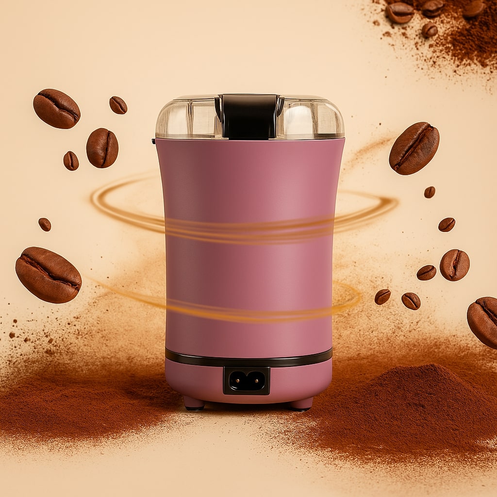 Electric Coffee Grinder for Beans, Spices & Herbs with One-Touch Operation
