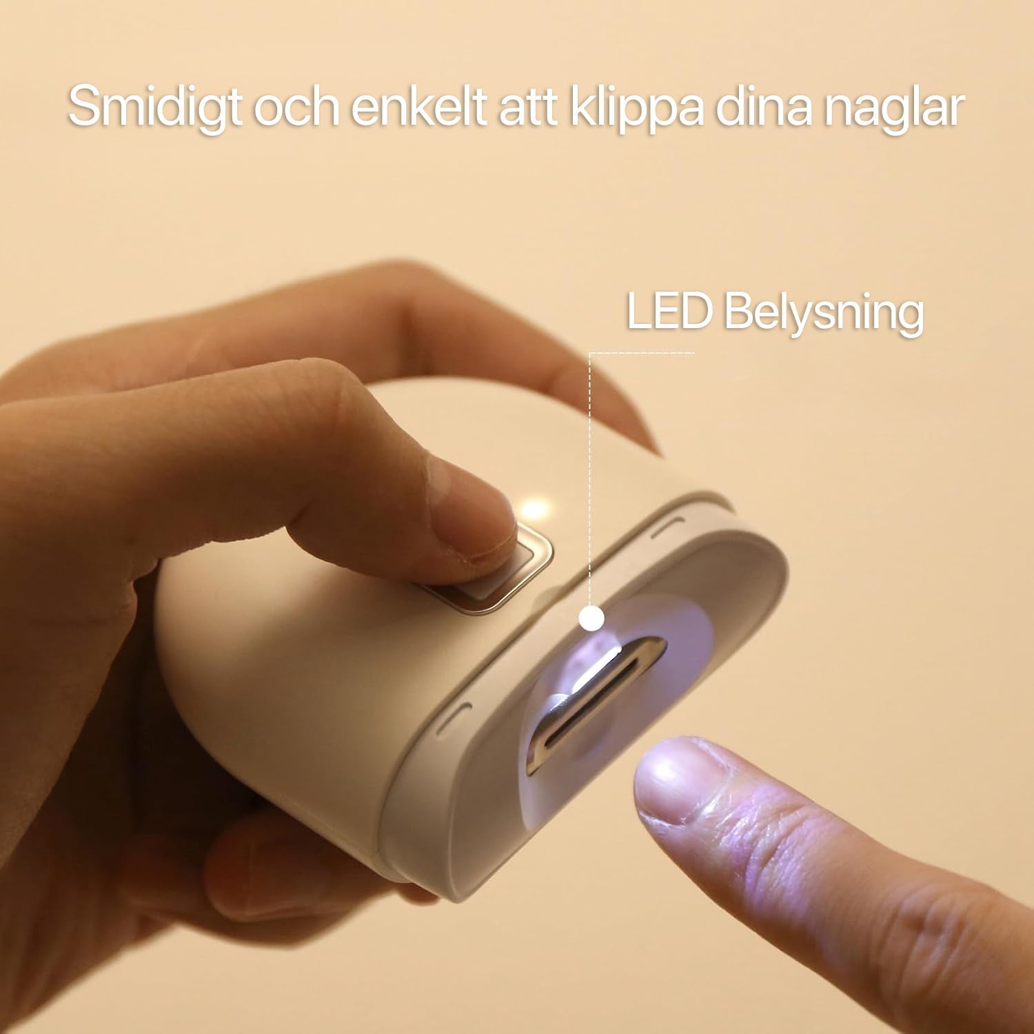 Electric Nail Clipper with LED Light