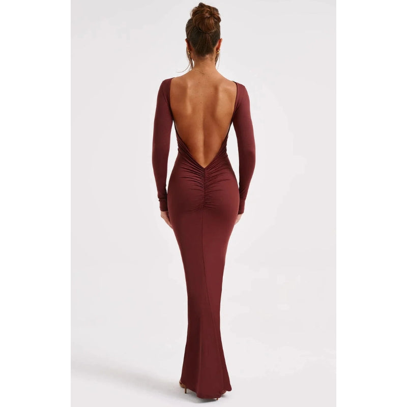 Elegant Backless Long Dress Anya