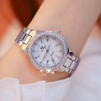 Chic Quartz Watch with Hidden Clasp