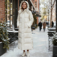 Wearclo | Maxi Hooded Winter Puffer Coat