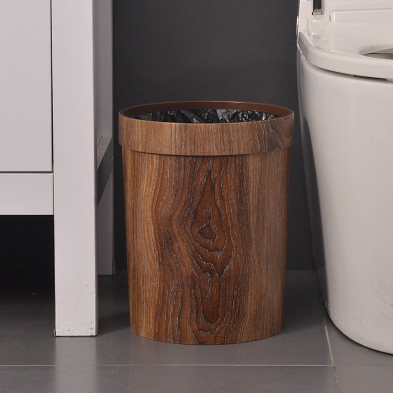 Elegant Wooden Wastebasket