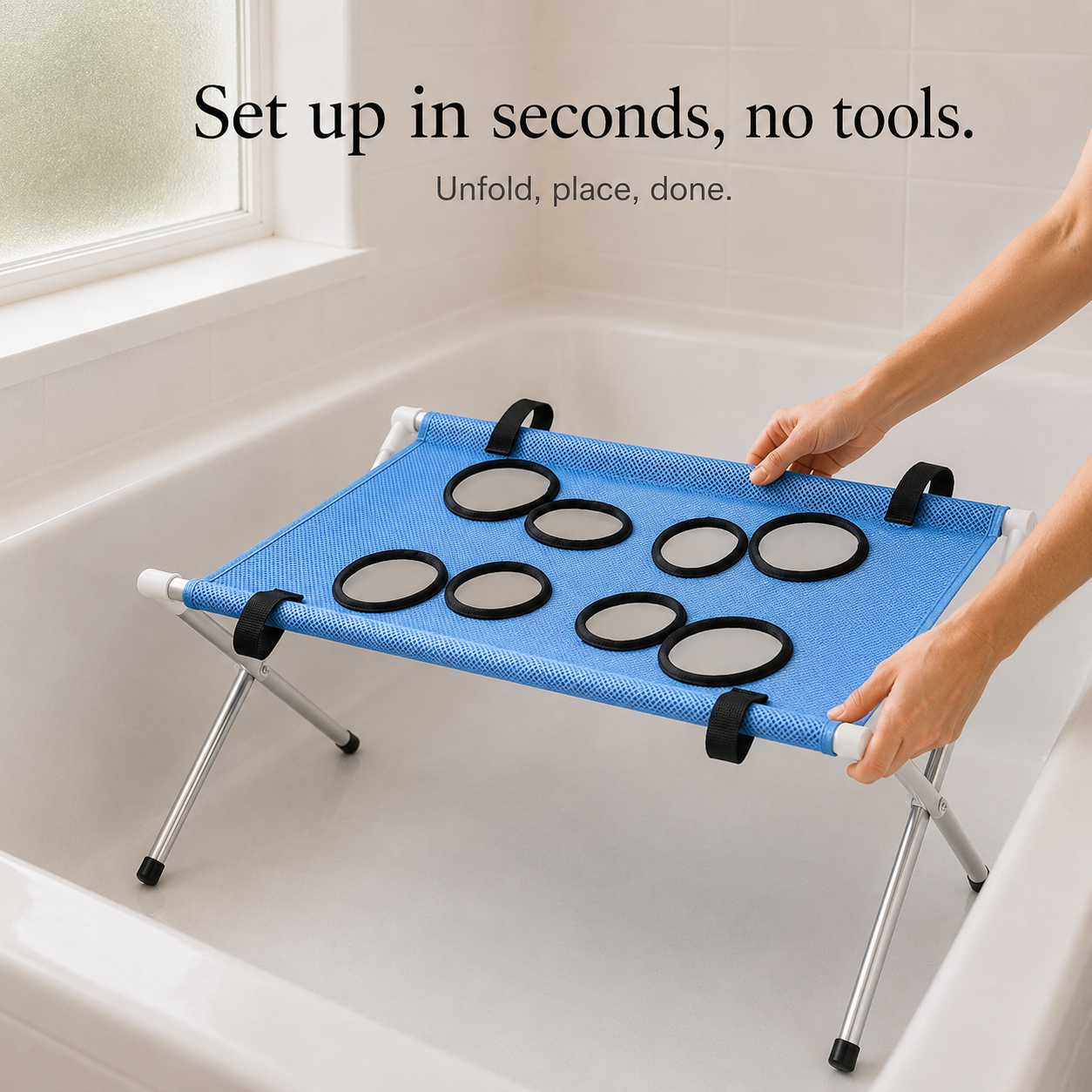 Elevated Non-Slip Pet Bathing Platform