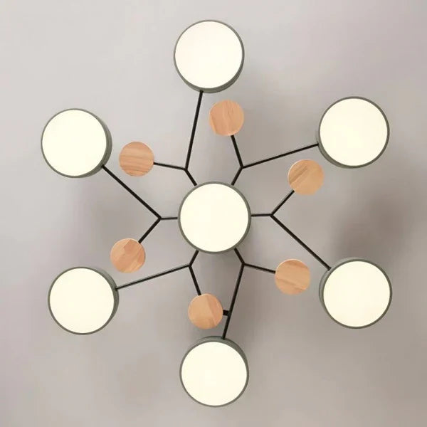 Flexible LED Ceiling Light with Adjustable Arms and Dimmable Function