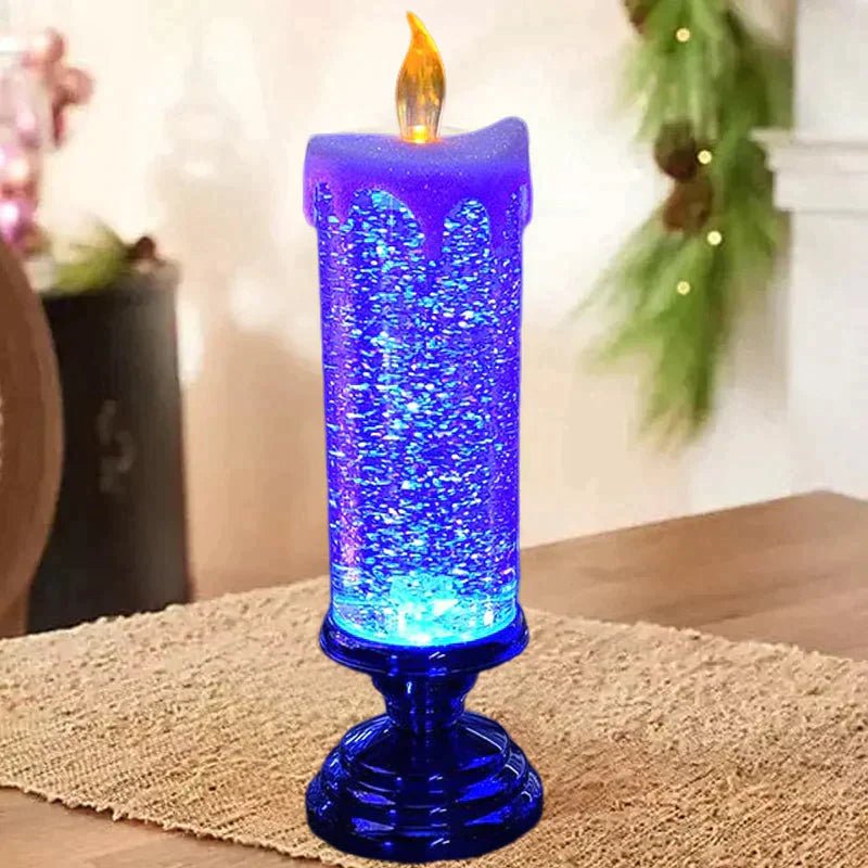Flickering Glow – Christmas LED Candle for Warm Holiday Decor