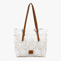 Floral Lace Shoulder Tote