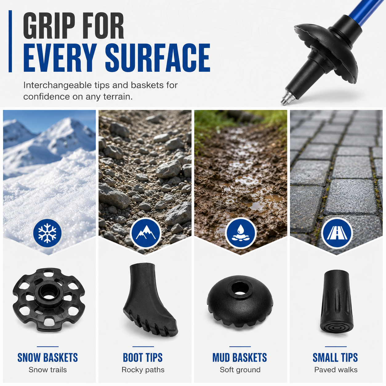 Foldable Telescopic Trekking Pole