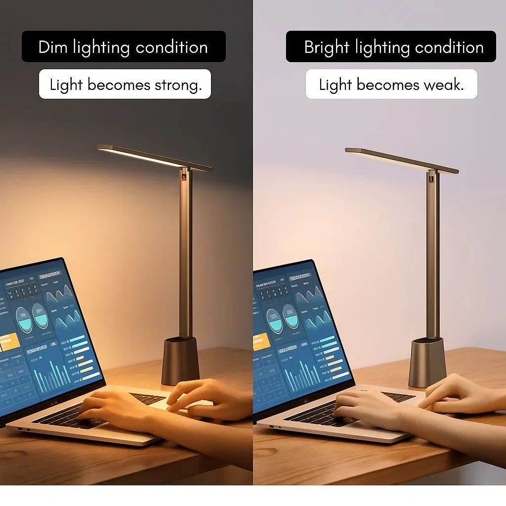 FOLDLITE – Intelligent, foldable LED desk lamp with battery & dimming function