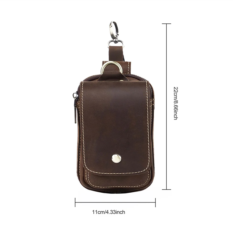 Genuine Leather Men’s Waist Pack - Image 3