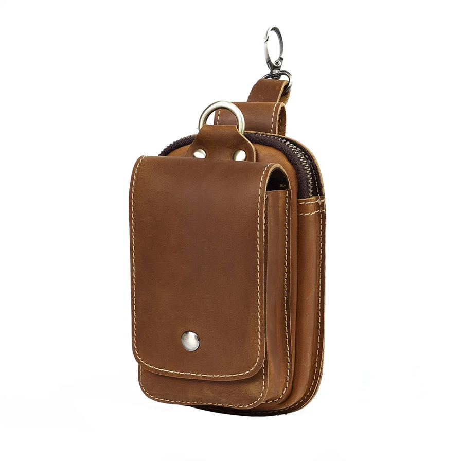 Genuine Leather Men’s Waist Pack - Image 3