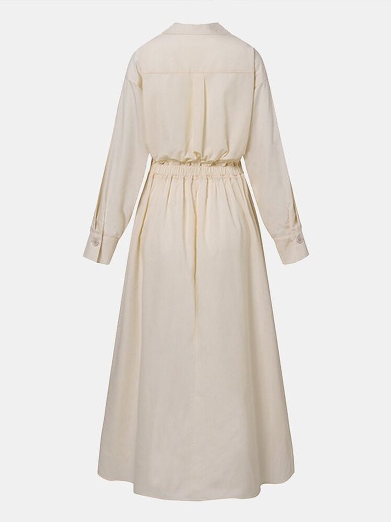Image of Hailey | Women's Long Sleeve A-Line Midi Dress