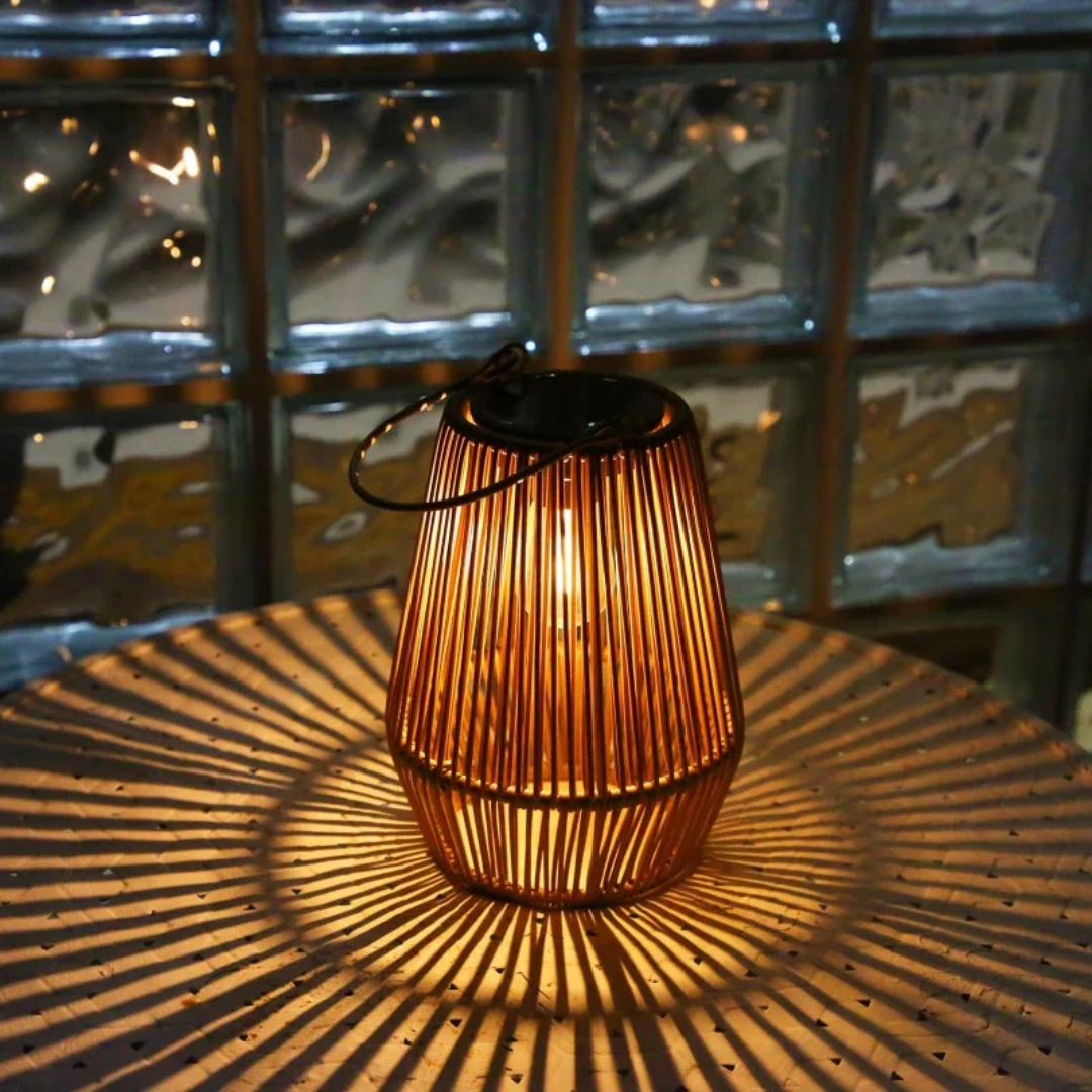 Handwoven Waterproof Solar Garden Lamp - SunWeave