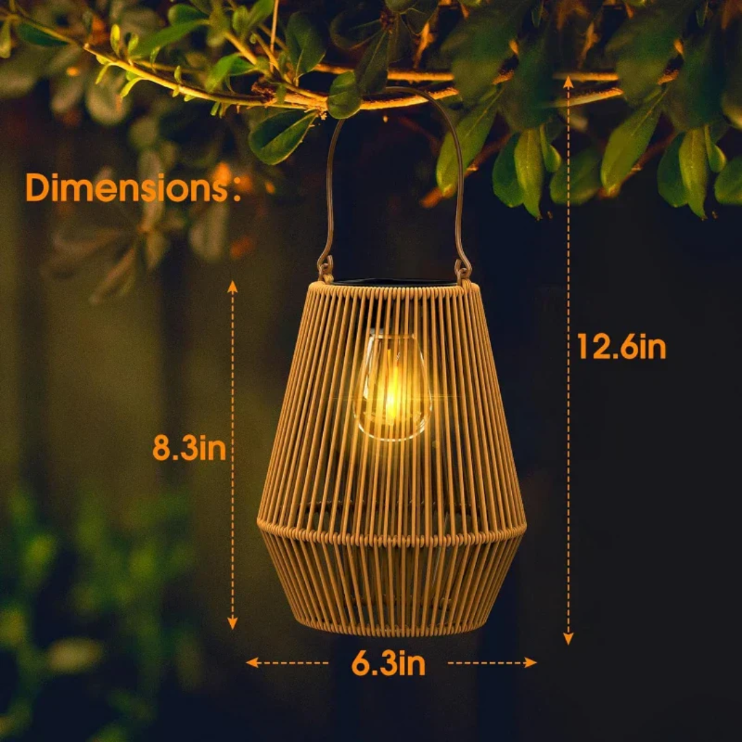 Handwoven Waterproof Solar Garden Lamp - SunWeave