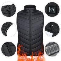 Electrically Heated Vest for Cold Weather