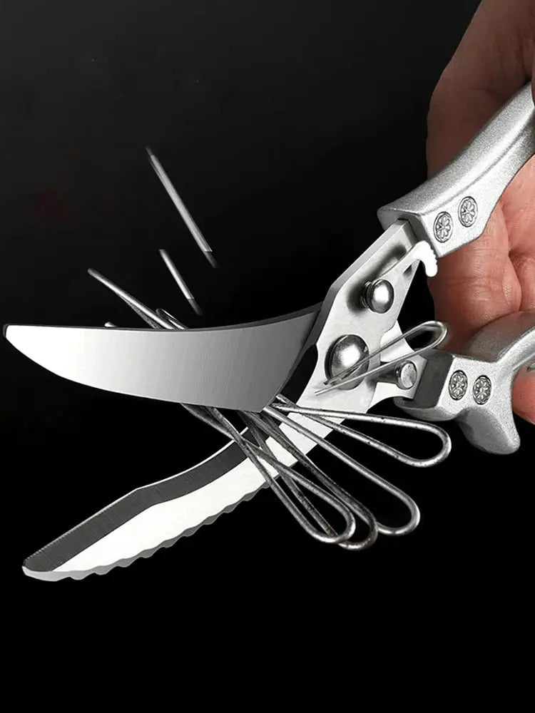 Heavy-Duty Stainless Steel Poultry Shears – Cuts Bone, Meat & Fish