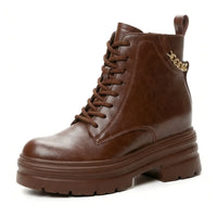 Height-Boost Combat Boots with 11 cm Hidden Elevation System