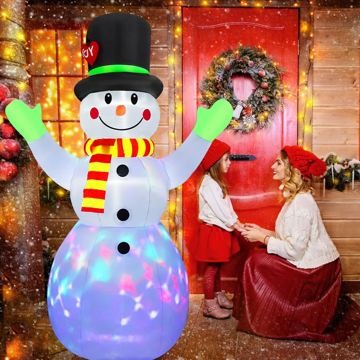 Inflatable Light-Up Snowman